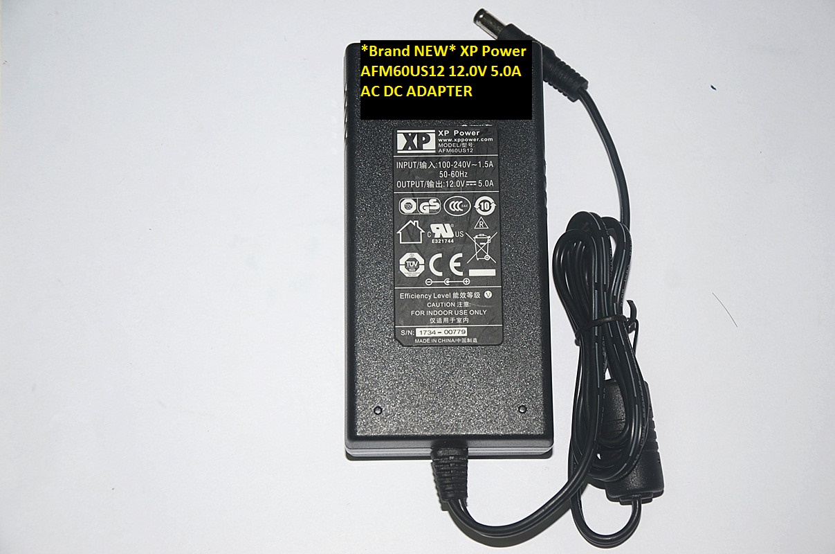 *Brand NEW* XP Power AFM60US12 12.0V 5.0A AC DC ADAPTER - Click Image to Close